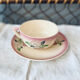 Two breakfast cups Longwy cherry design