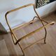 Rattan bassinet with support