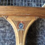 Pair of old wooden tennis rackets with 50s frames