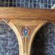 Pair of old wooden tennis rackets with 50s frames