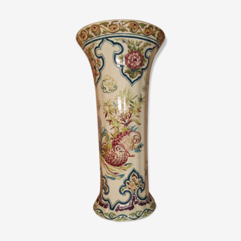 Belgian vase asian fish decorations