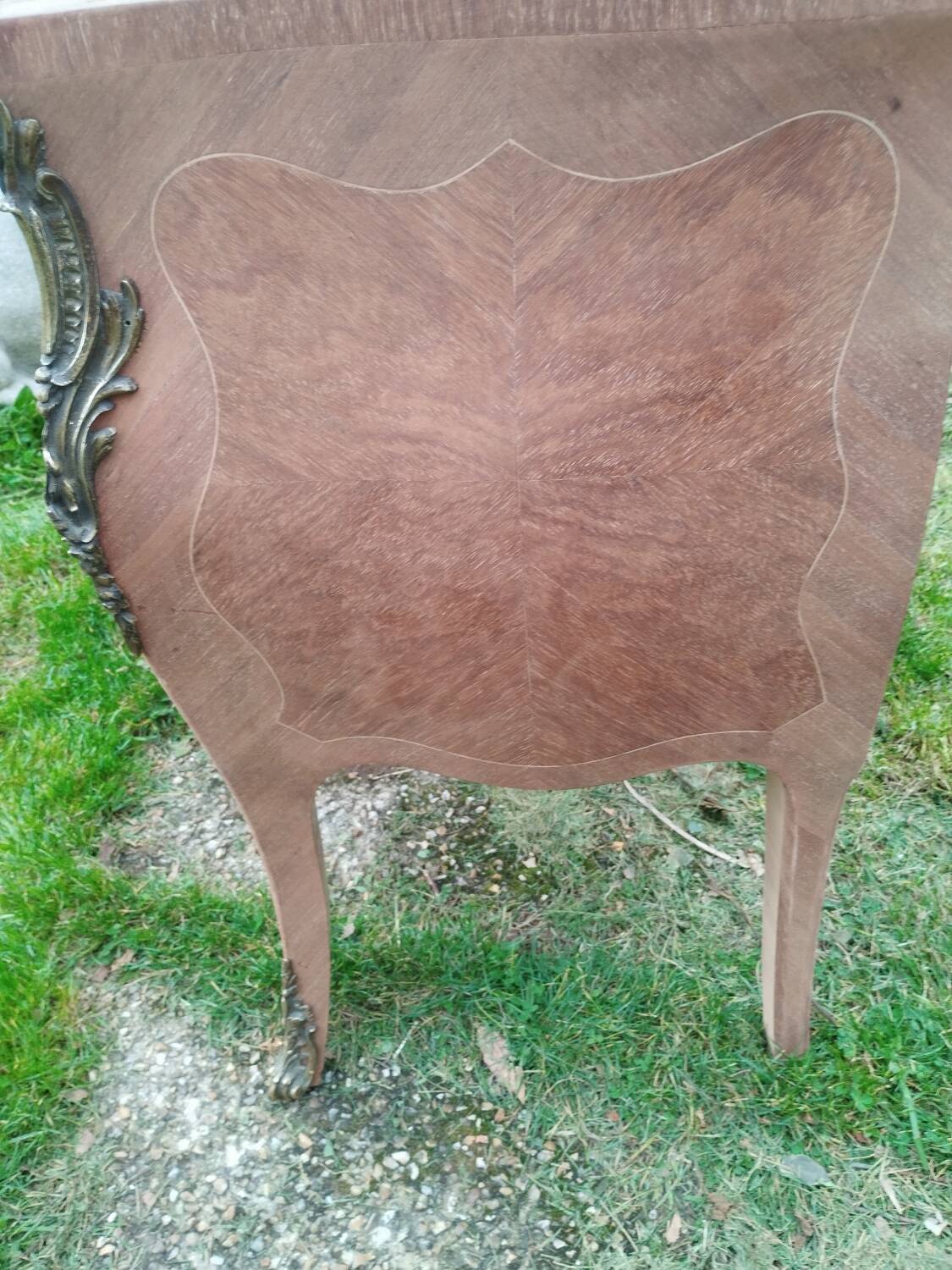 Louis XV style antique marquetry chest of drawers
