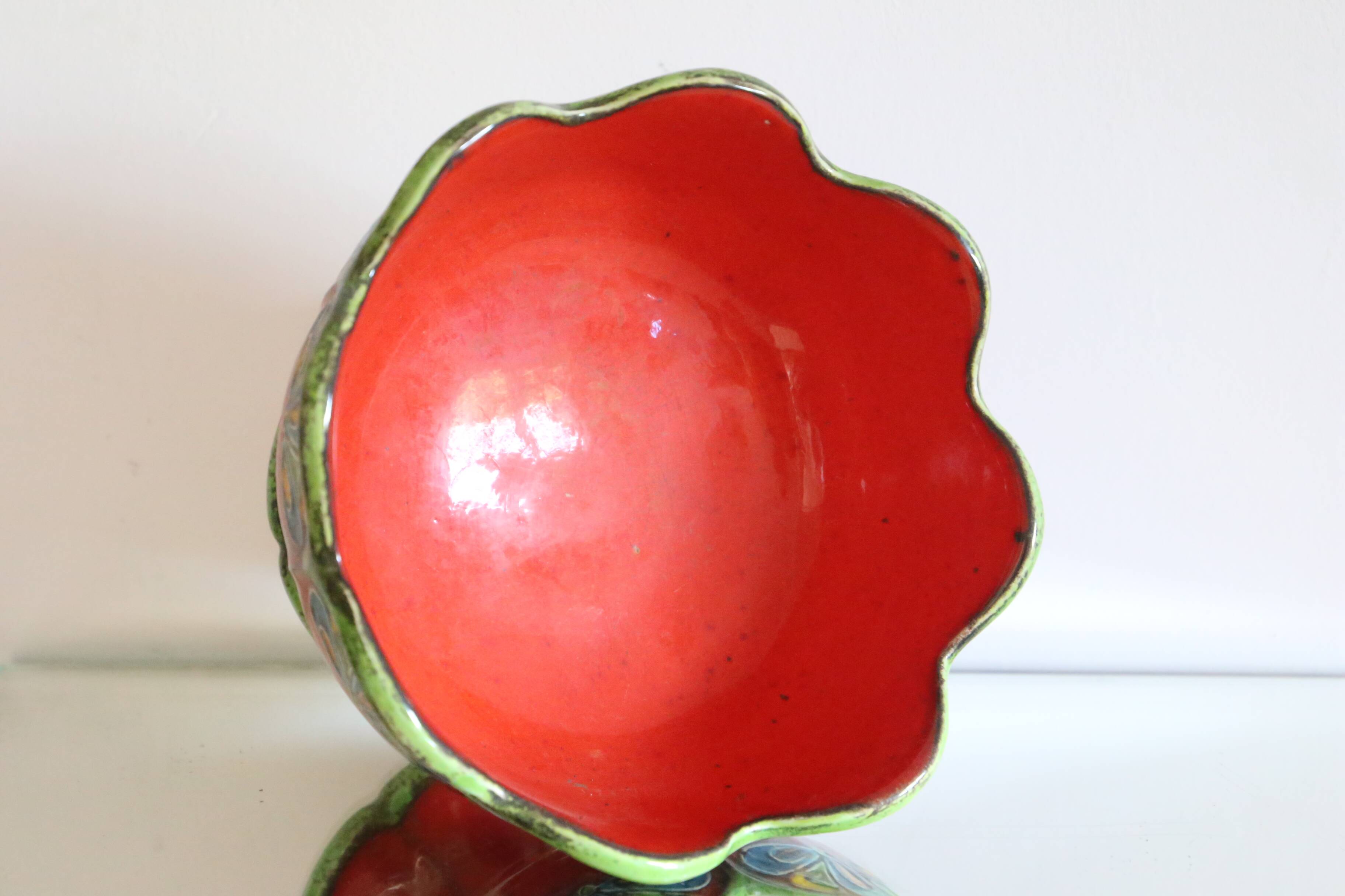 Coupe sur pied, pan keramik, allemand