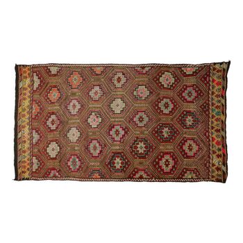 Anatolian handmade kilim rug 330 cm x 181 cm