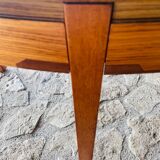 Extendable dining table in teak, butterfly extension by Van Pelt circa 1960.
