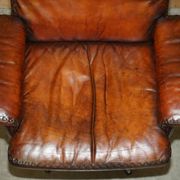 Chaise de bureau pivotante Mid Century Modern De Sede DS35 cuir