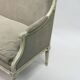 Louis XVI style canapé, in white lacquered wood.