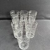 8 Baccarat Chauny tumbler glasses