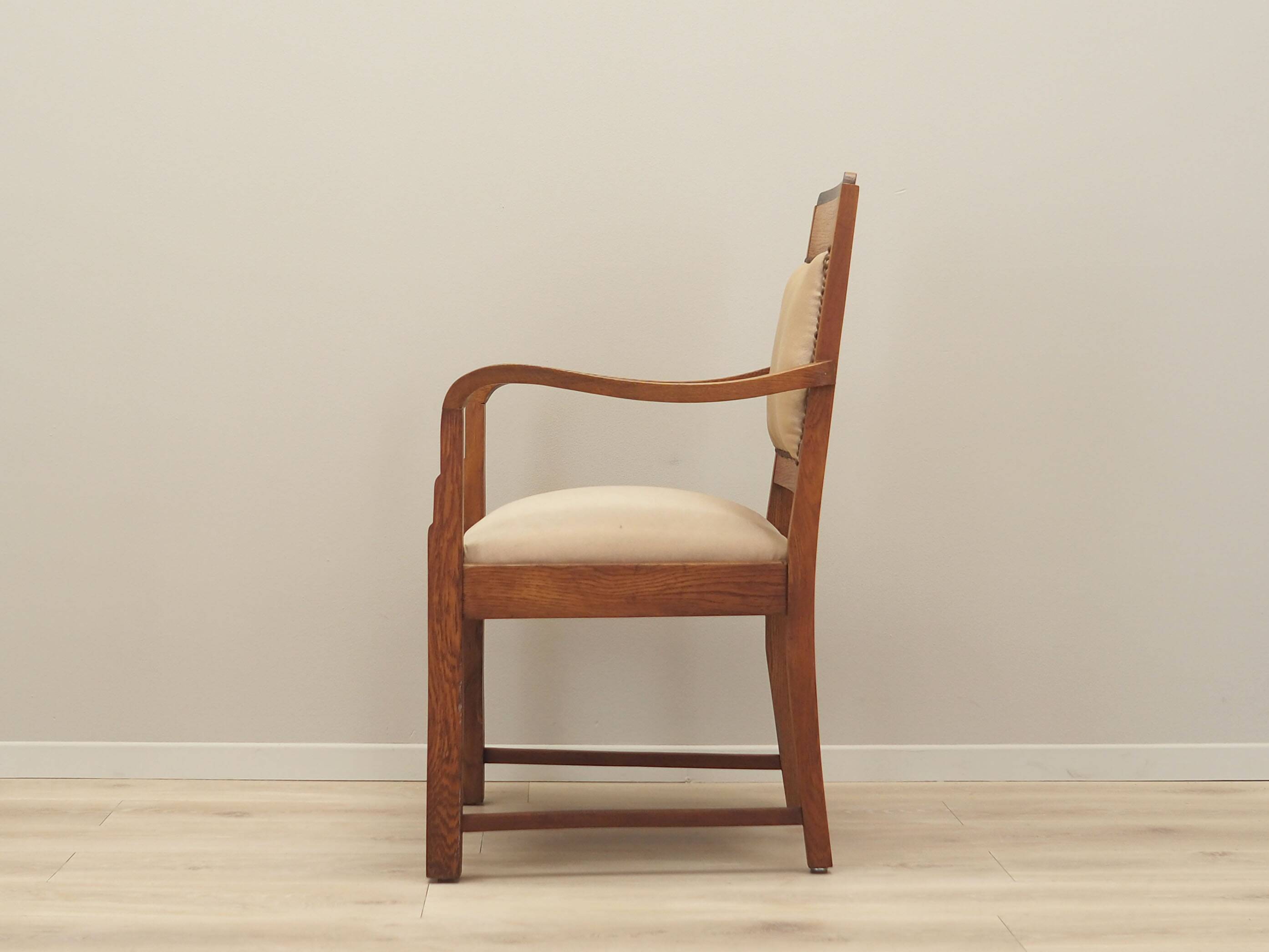 Fauteuil en chêne, Art Déco, années 1950, production : Danemark