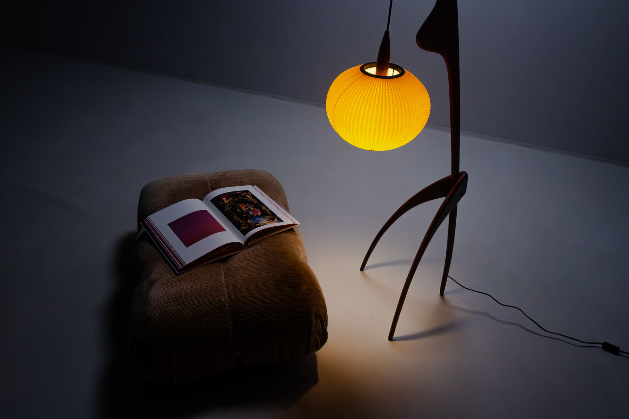 Floor lamp Praying Mantis by Rispal, France, 1950s