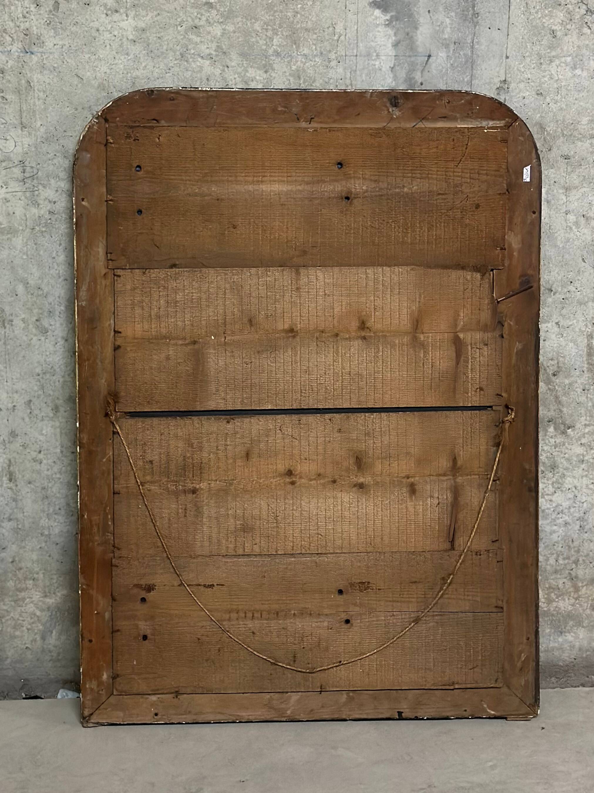 Antique Louis Philippe gilded mirror - 103 x 74 cm
