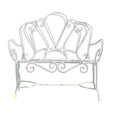 Old wrought iron bench