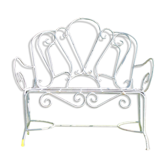 Old wrought iron bench