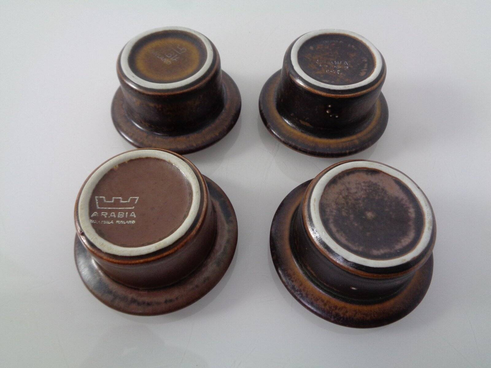 Russian Egg Cups by Ulla Procope for Arabia, 1960s, Set of 4