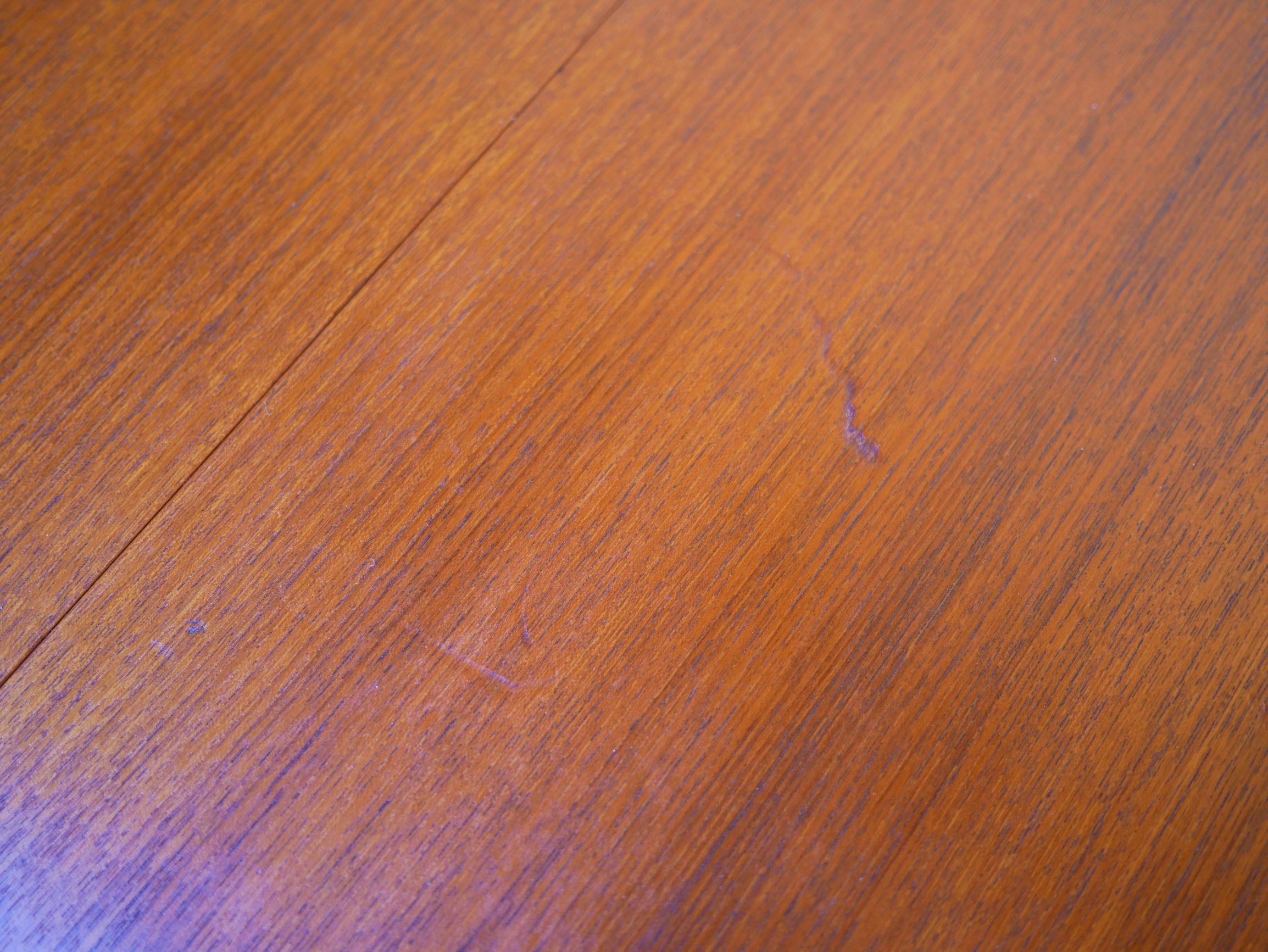 Scandinavian dining table extendable teak by Henry Walter Klein