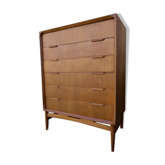Large ceiling chipe with 6 teak drawers. Denmark 1960
