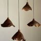 Small suspension in organic teak hat D30 H20