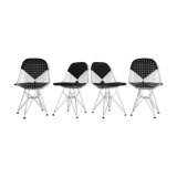 "DKR-2" Set of 4 Wire Chairs 'Bikini' by Eames for Herman Miller, 1960