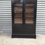 Lacquered oak bookcase 1860