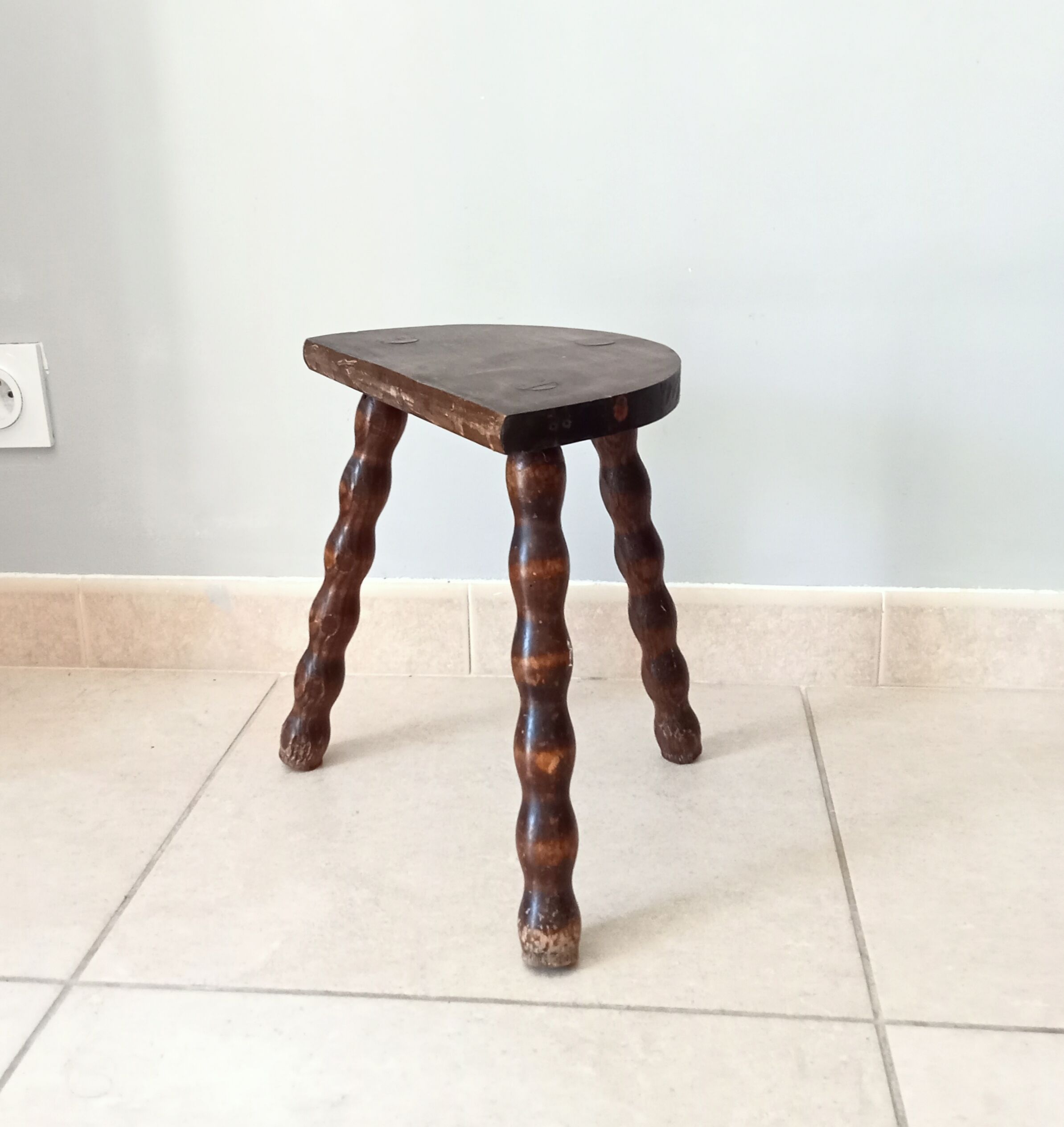 Vintage tripod stool 50s/60s