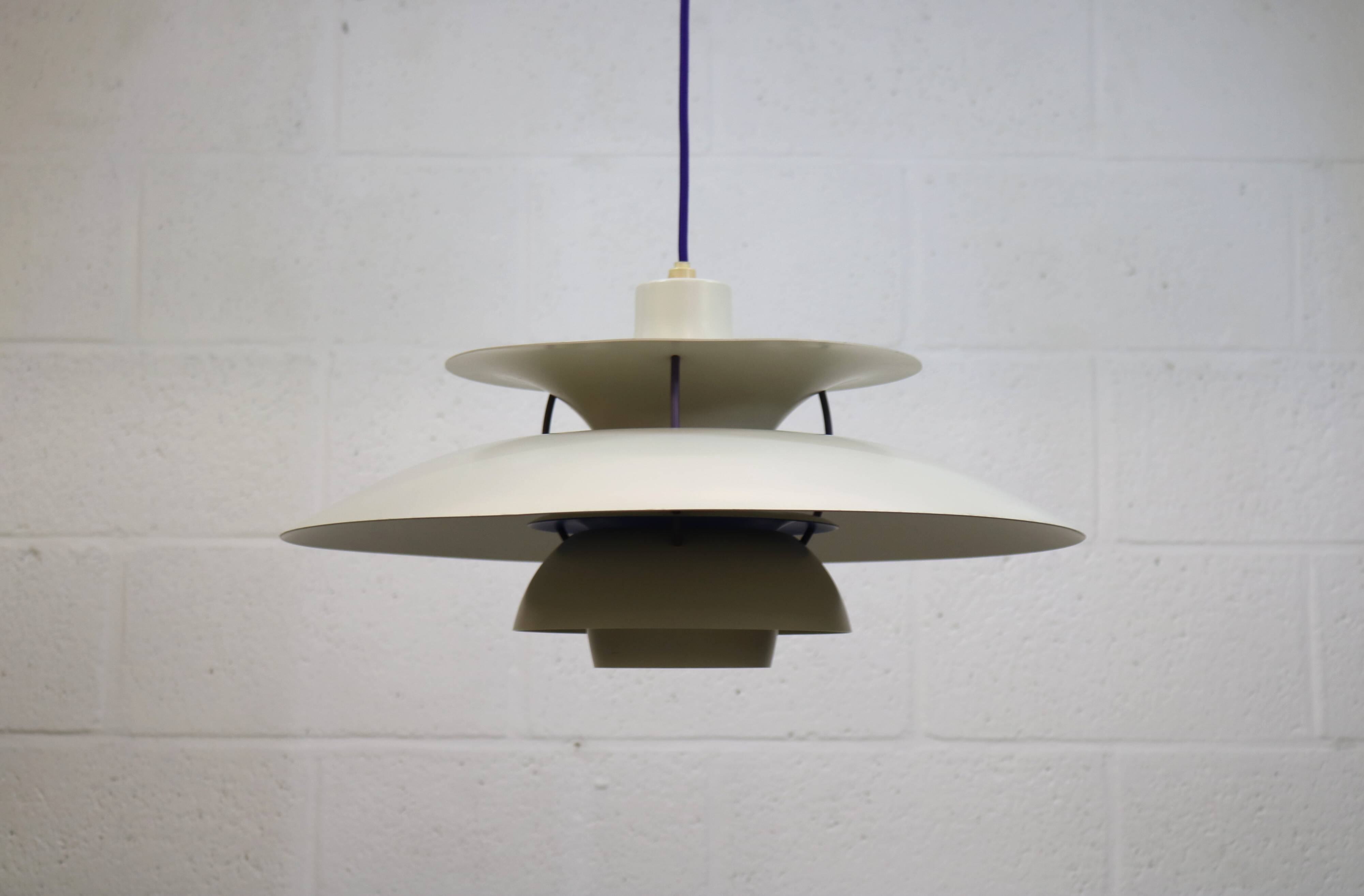 The genuine Danish item - PH5 pendant - original white colour - Louis Poulsen
