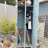 Vintage metal industrial wardrobe