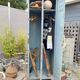 Vintage metal industrial wardrobe