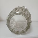 Vase en verre, motif "épis de blé"