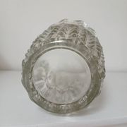 Vase en verre, motif "épis de blé"