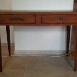 Executive office, black leather top