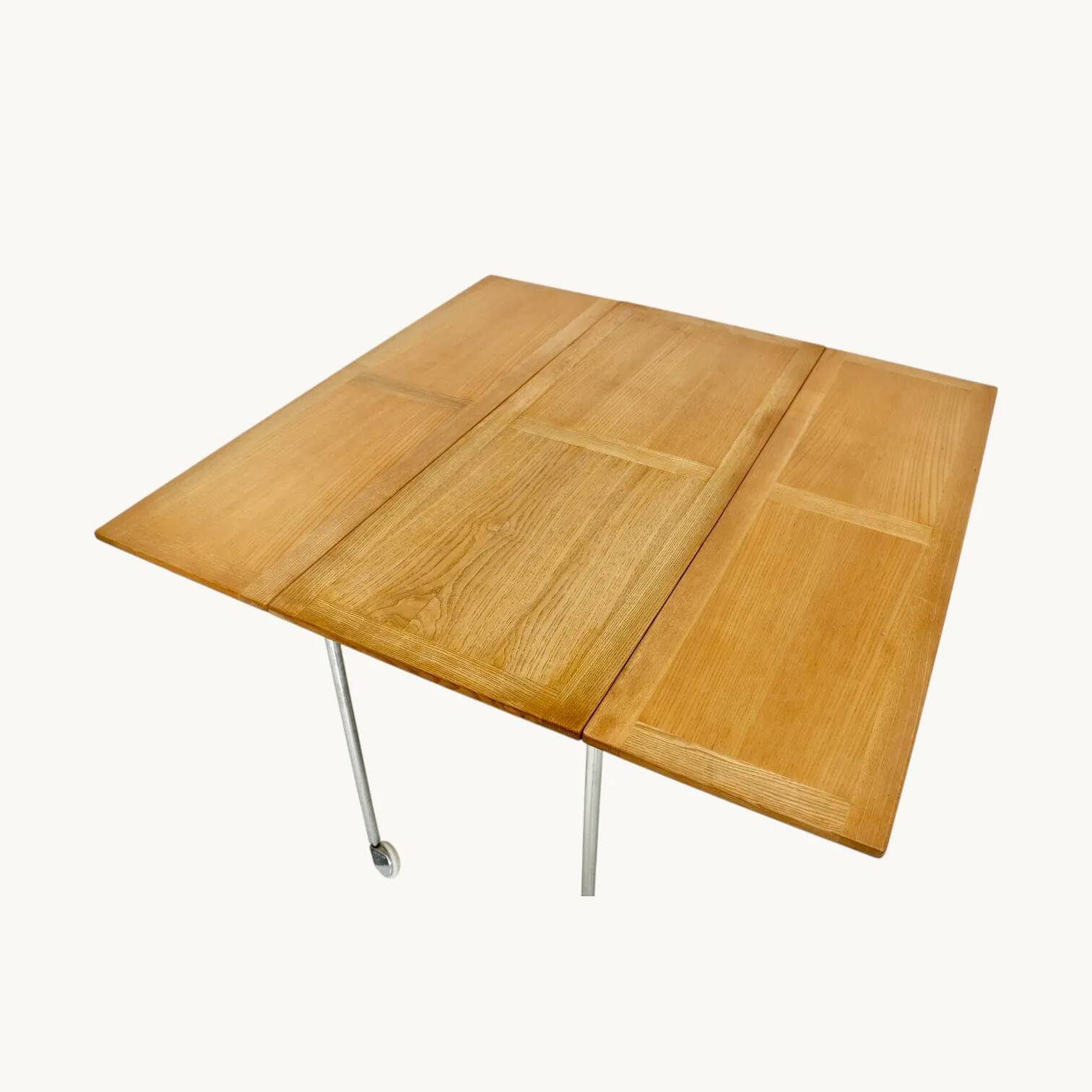 A folding side table "Berit" by Bruno Mathsson, Sweden, 1950s.