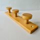 Wall coat holder in solid pine, 3 patères