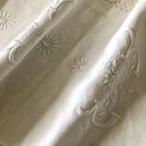 Old embroidered cloth, monograms and lace
