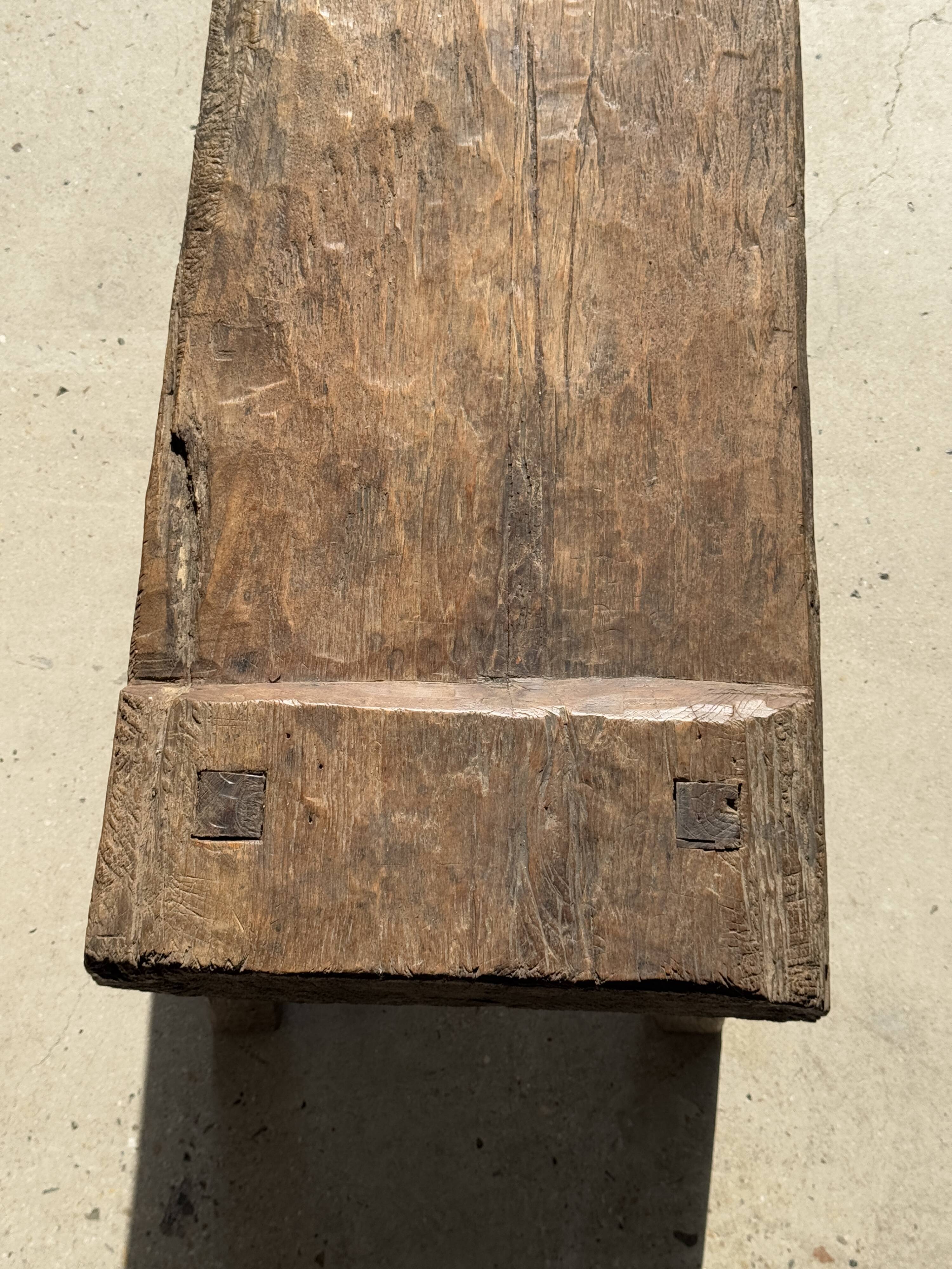 Very large bench in old teak H:50cm L:2m06