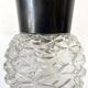Plafonnier vintage en verre moulé