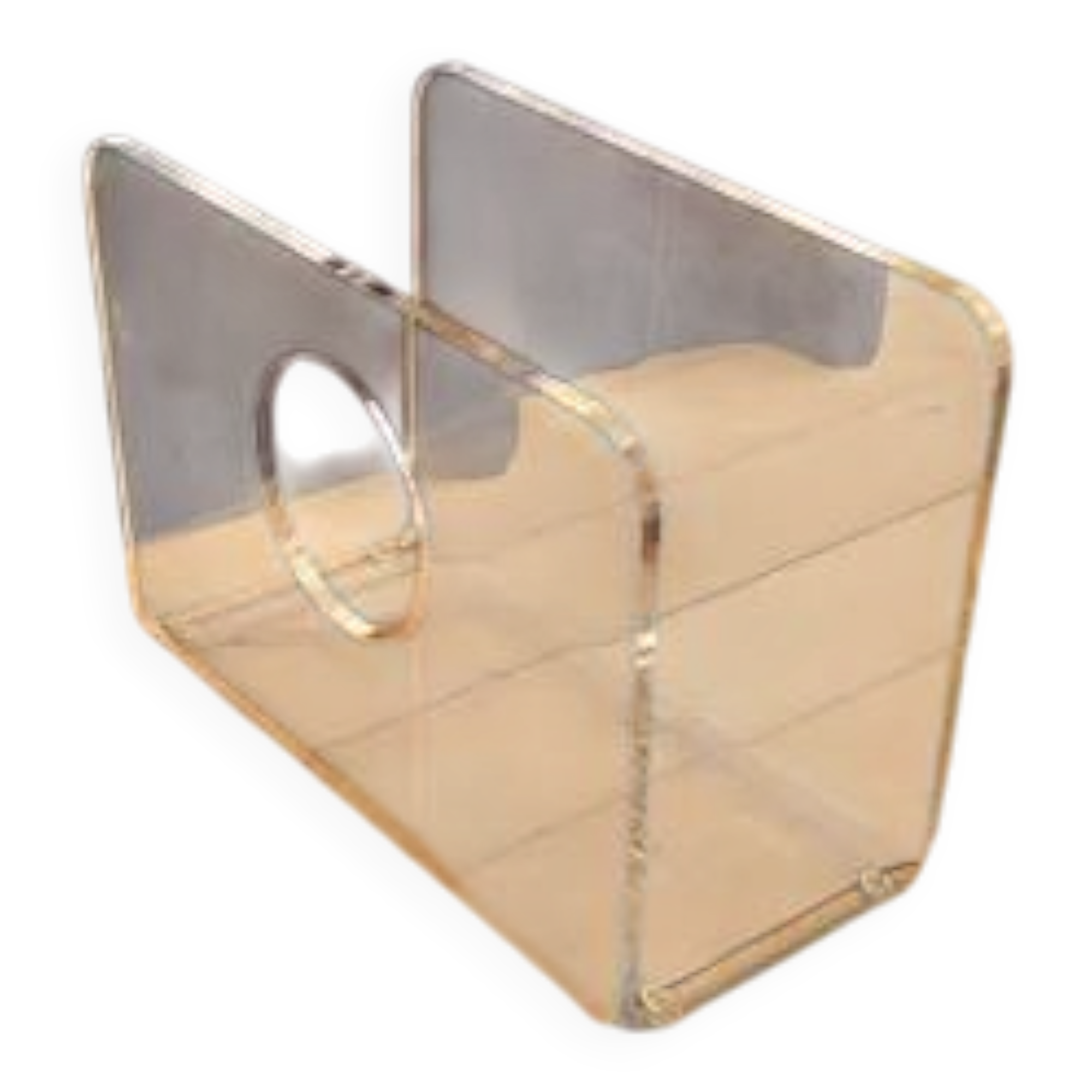 1970s Lucite Newspaper Kiosk