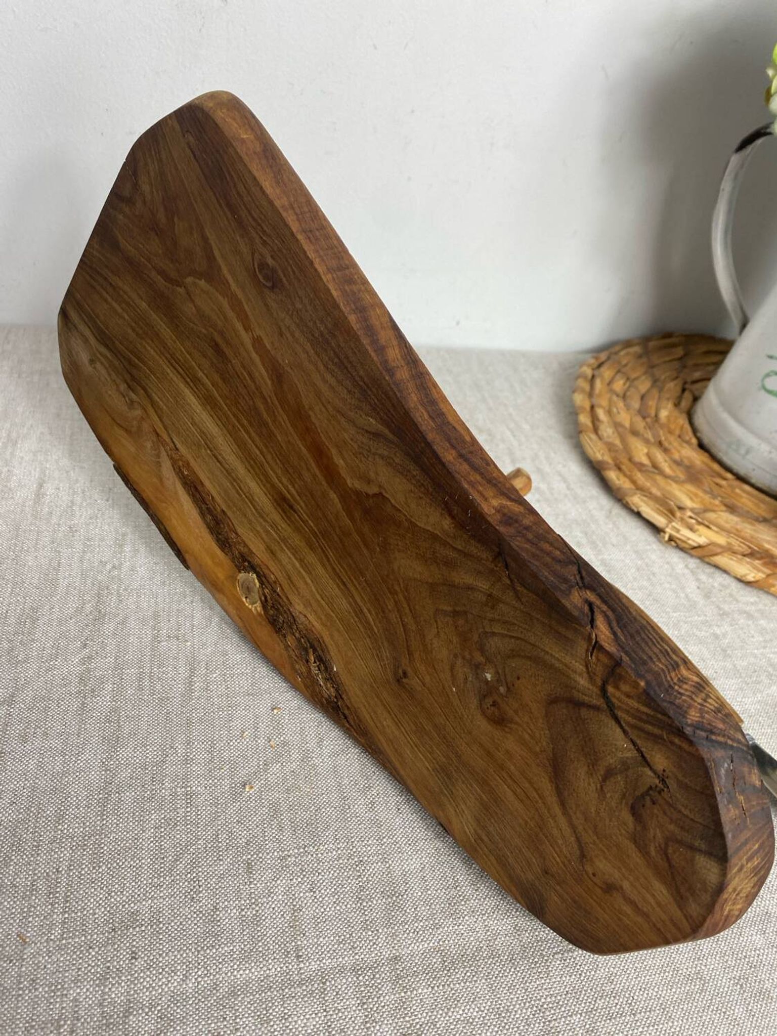 Olive wood cheese board