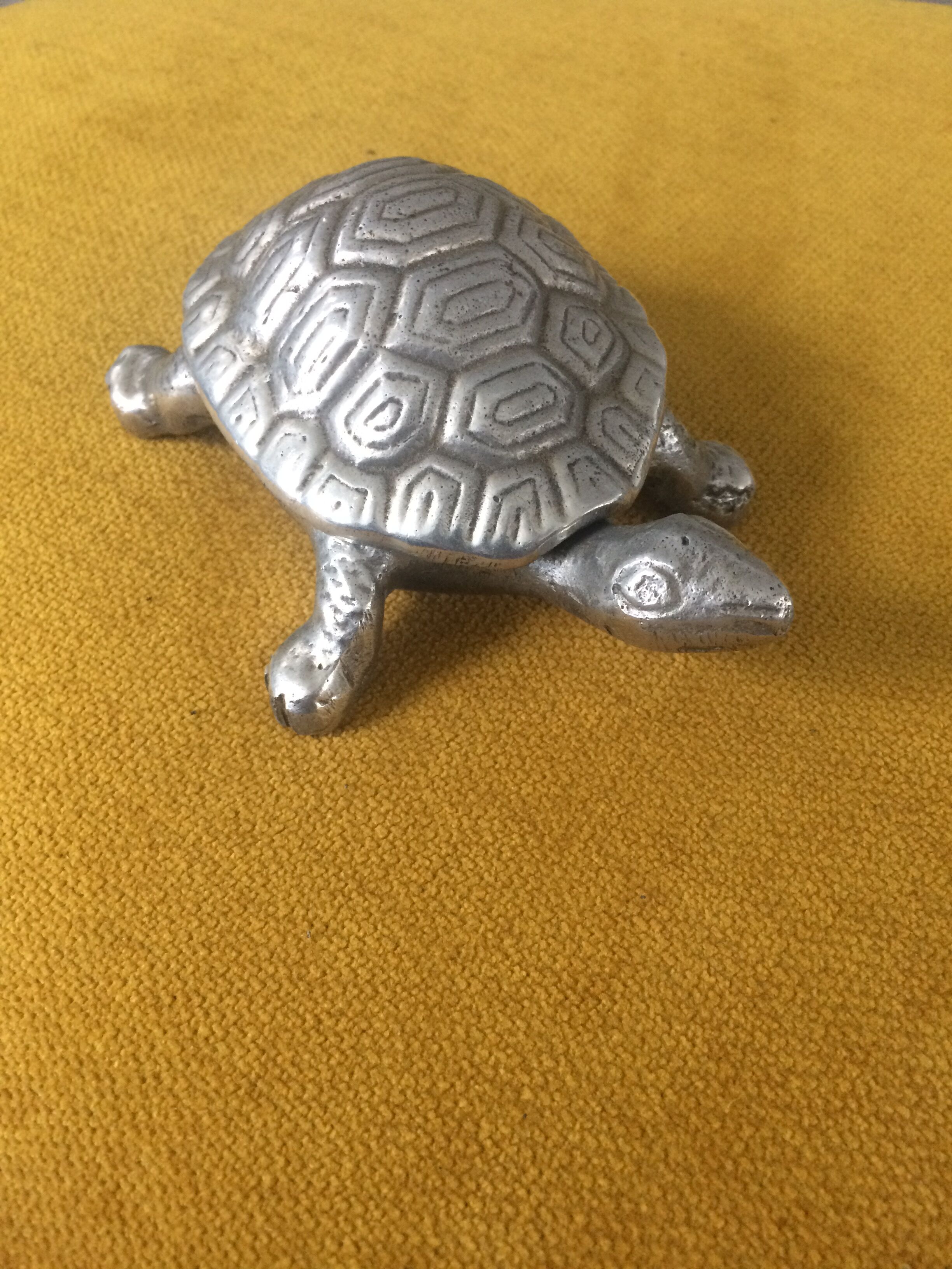 Vintage turtle shaped box