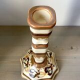 Quimper HB-Henriot earthenware candlestick