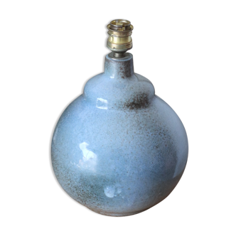 Blue ceramic ball lamp foot