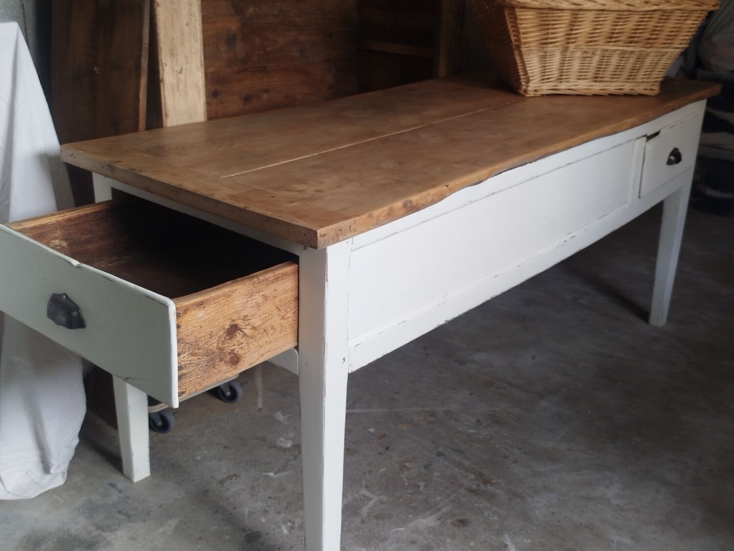 Old farmhouse table