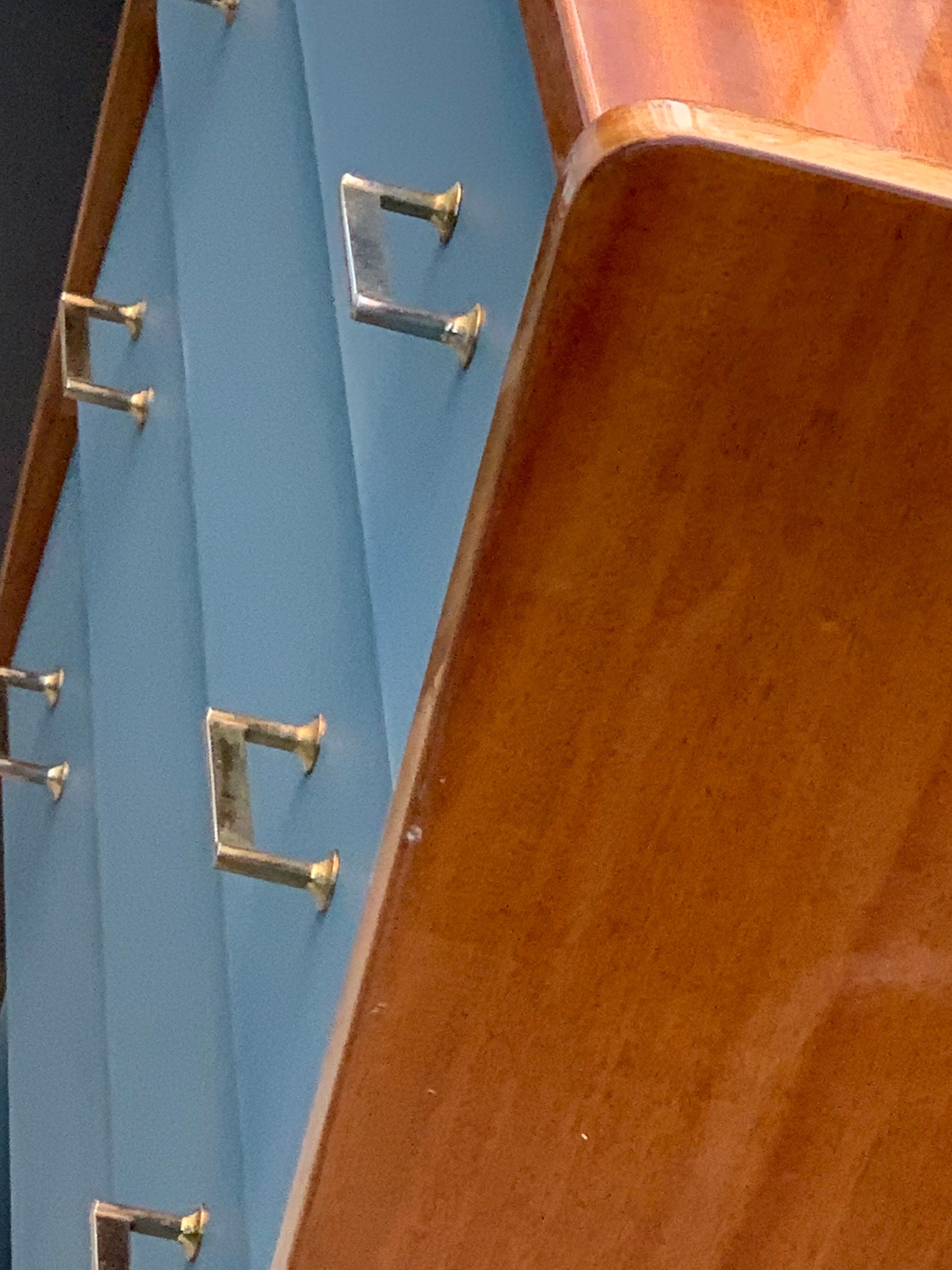 Grey blue vintage dresser