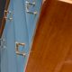 Grey blue vintage dresser