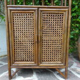 Rattan canning shelf