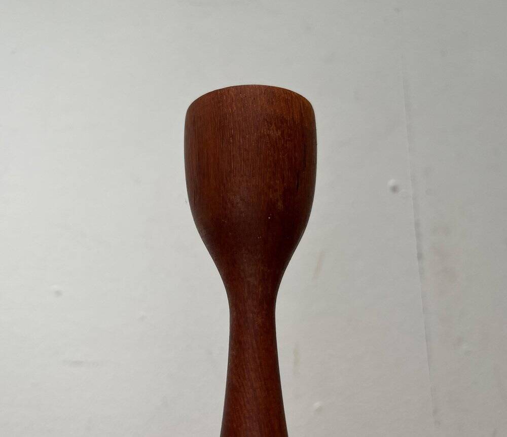 Mid-Century Danish Teak Tulip Candle Holder, 1960s
