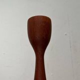 Mid-Century Danish Teak Tulip Candle Holder, 1960s