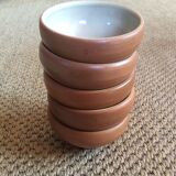 Series of 5 stoneware bowls