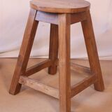 Tabouret d'atelier en teck birman