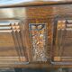 1950s oak headboard