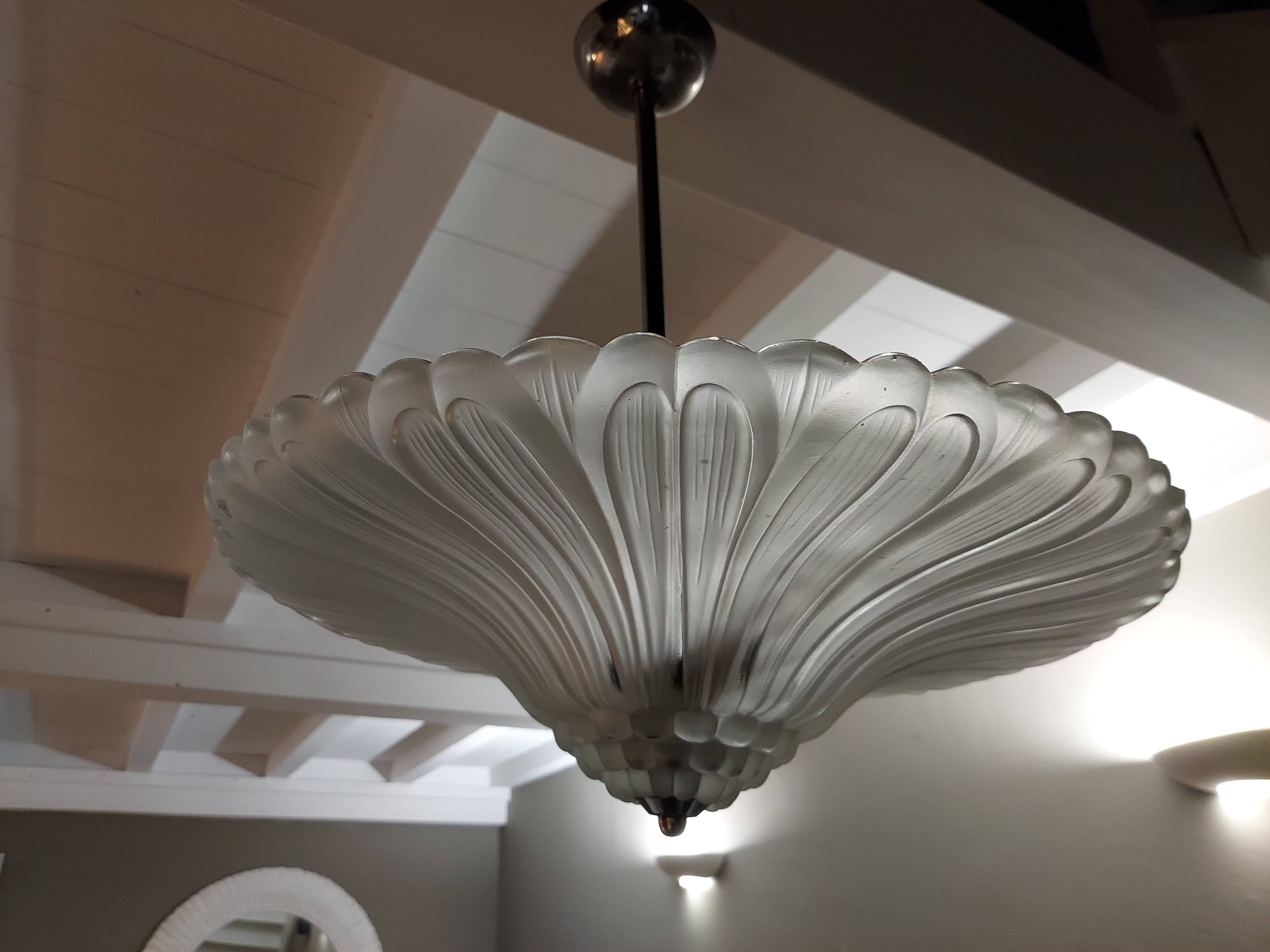 Vintage Art Deco chandelier 1930s